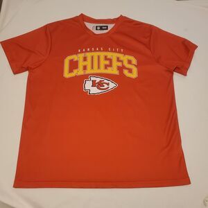 NFL Team Apparel Kansas City Chiefs Mens XL T Shirt Football Sports Polyester
